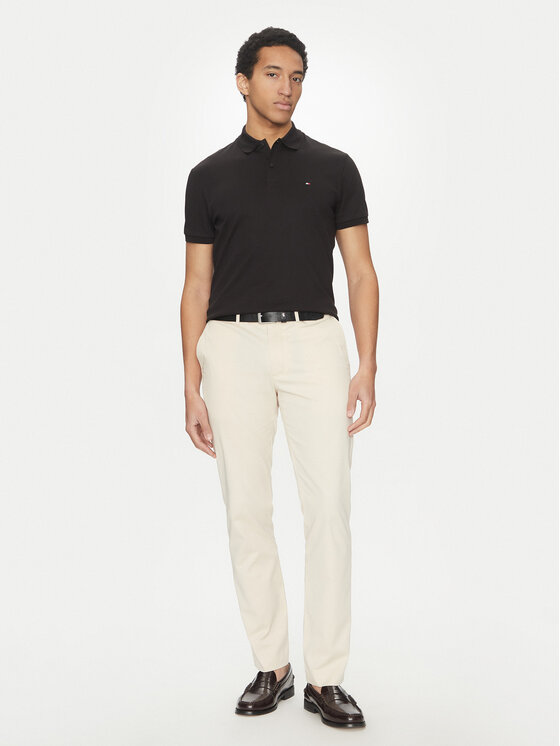 Tommy Hilfiger Tommy Hilfiger Polo marškinėliai Essential MW0MW35585 Juoda Regular Fit