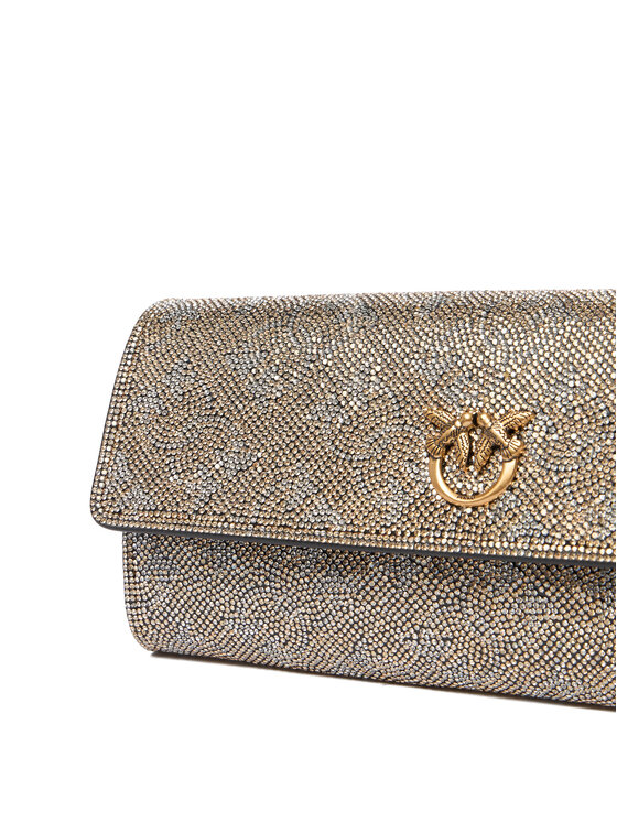 PINKO Дамска чанта PINKO Love Tiny Brids Wallet C AI 25-26 PCPL 103765 A20D Златист