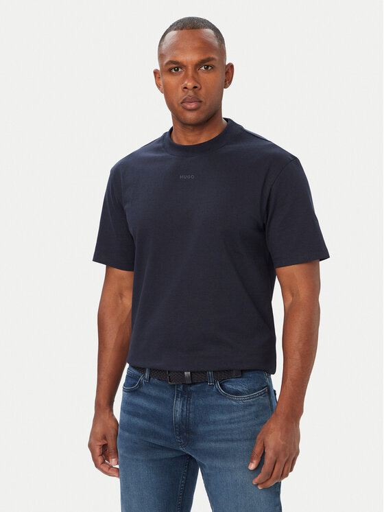 HUGO HUGO Camiseta Dapolino 50488330 Azul marino Regular Fit