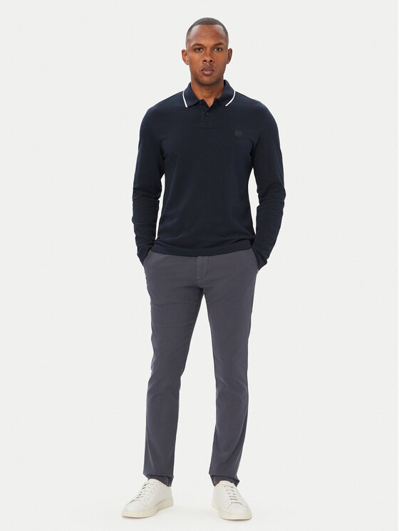 BOSS BOSS Polo PasserfordLong 50566186 Azul marino Regular Fit