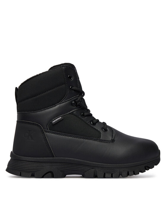 Calvin Klein Μπότες Χιονιού Calvin Klein Lace-Up Bootie V3X5-83190-1485 D Μαύρο