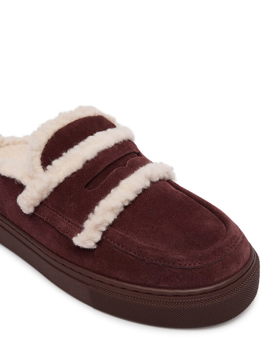 Inuikii Papucs Inuikii Mule Wool 1004.017.0011 Sötétbarna