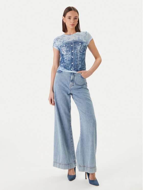 Guess Guess Футболка W6GI44 K3614 Голубий Regular Fit
