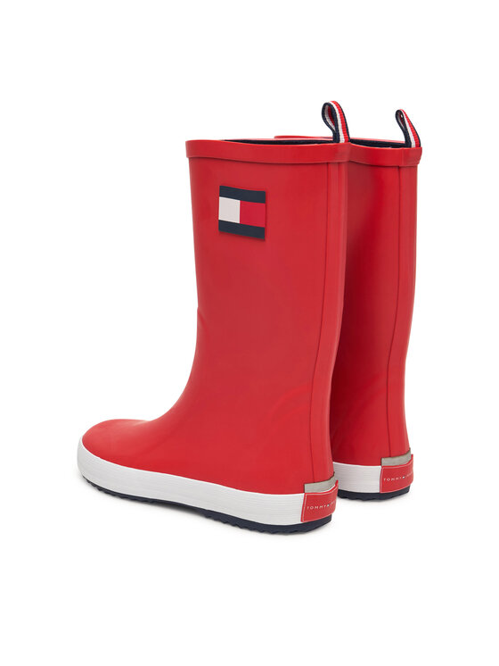 Tommy Hilfiger Wellington Tommy Hilfiger Flag Rain Boot T3XC-33923-0047 D Rosso