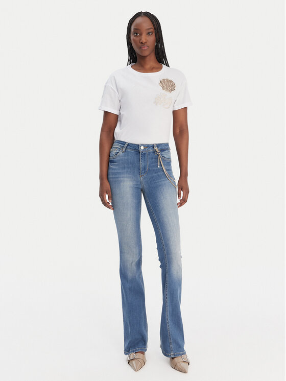 Liu Jo Liu Jo Camiseta WA6413 JS904 Blanco Regular Fit