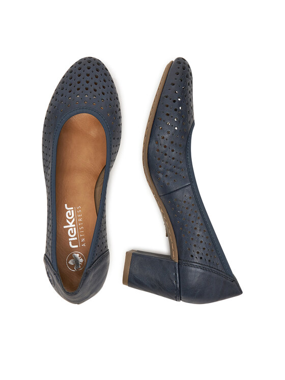 Rieker Pantofi pumps Rieker 41057-14 Bleumarin