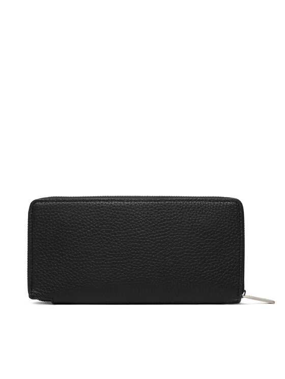 Calvin Klein Портфейл Calvin Klein Foil Emboss Long Zip Around LV04D1242G Черен