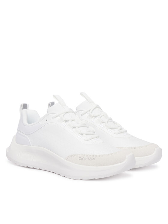 Calvin Klein Laisvalaikio batai Calvin Klein Light Eva Runn Laceup Aop HW0HW03292 Balta