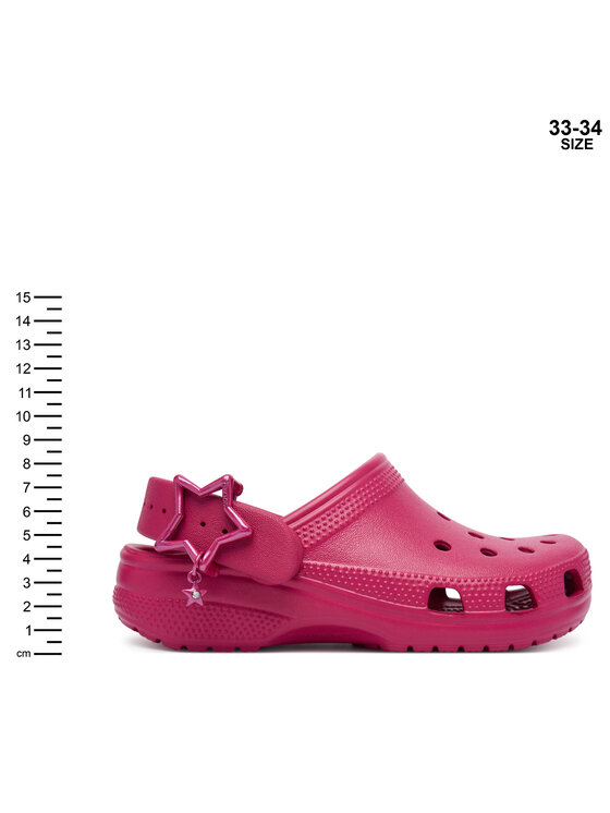 Crocs Klapki Crocs Classic Star Buckle Clog 213941 Różowy