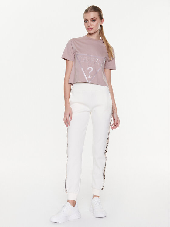 Guess Guess T-Shirt Adele V2YI06 K8HM0 Ροζ Boxy Fit