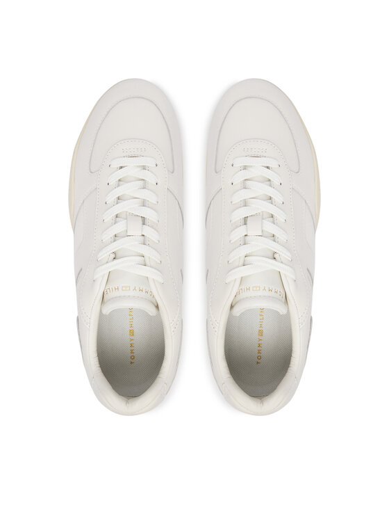 Tommy Hilfiger Сникърси Tommy Hilfiger Th Vintage Low Runner Leather FW0FW09485 Бял
