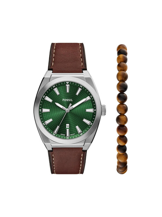 Fossil Годинник Fossil FS6080SET Коричневий