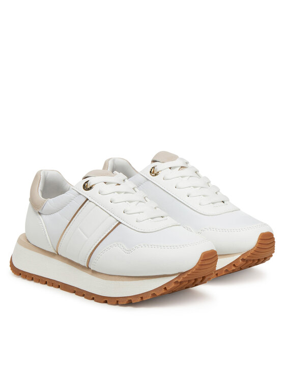 Tommy Hilfiger Sneakersy Tommy Hilfiger Low Cut Lace-Up Sneaker T3A9-33758-1695 M Biały