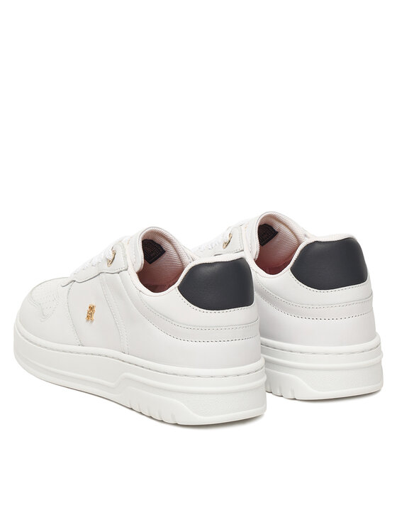 Tommy Hilfiger Snīkeri Tommy Hilfiger Th Sporty Cupsole Corp FW0FW09025 Balts