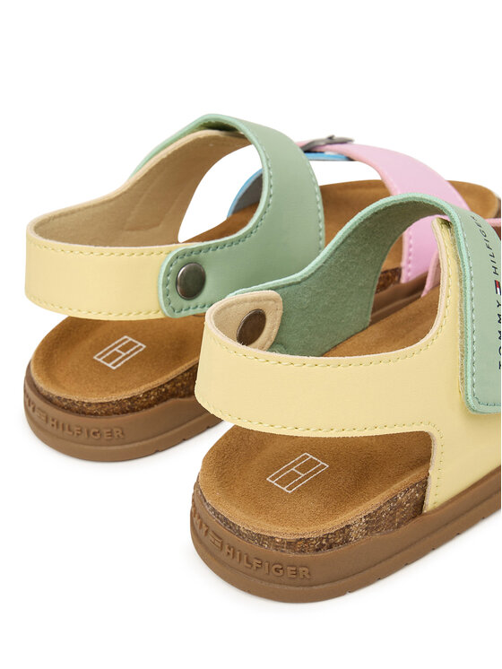 Tommy Hilfiger Sandali Tommy Hilfiger T3A2-34307-0326 S Pisana