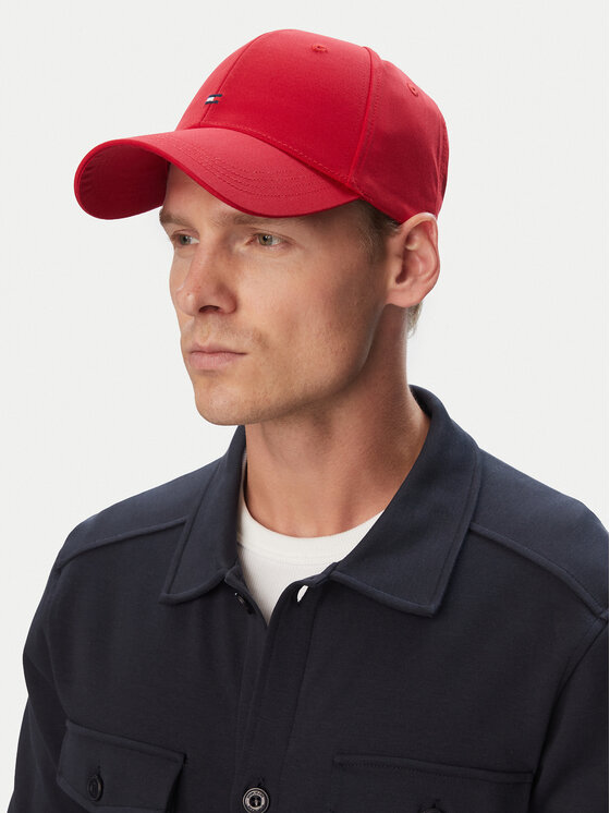 Tommy Hilfiger Czapka z daszkiem Tommy Hilfiger Th Flag AM0AM13008 Czerwony