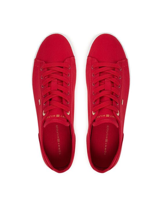 Tommy Hilfiger Sneakers Tommy Hilfiger Th Foxing Sneaker Canvas FW0FW09170 Rosso
