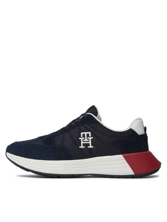 Tommy Hilfiger Laisvalaikio batai Tommy Hilfiger Classic Elevated Runner Mix FM0FM04636 Mėlyna