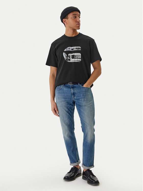 G-Star Raw G-Star Raw Camiseta G Icon Graphic D28823-E385 Negro Regular Fit