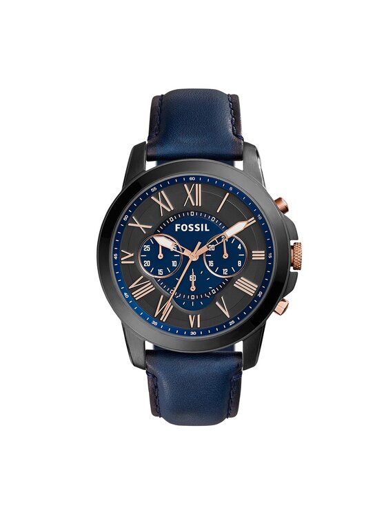 Fossil Zegarek Fossil Grant FS5061 Granatowy