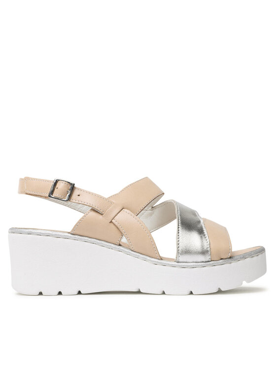 Bata Sandały Bata 6648612 Beżowy