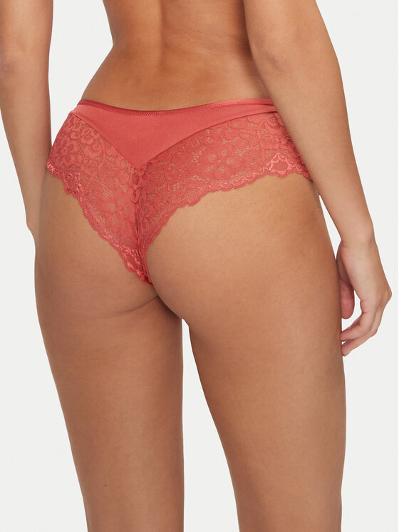 Hunkemöller Hunkemöller Braziljske spodnje hlačke Marine 206313 Rdeča