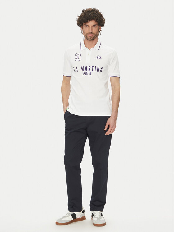 La Martina La Martina Поло Yeshayahu MAP320 PK001 Білий Regular Fit