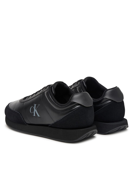 Calvin Klein Sneakersy Calvin Klein Retro Runner Ess Lth-Sue HW0HW03248 Černá