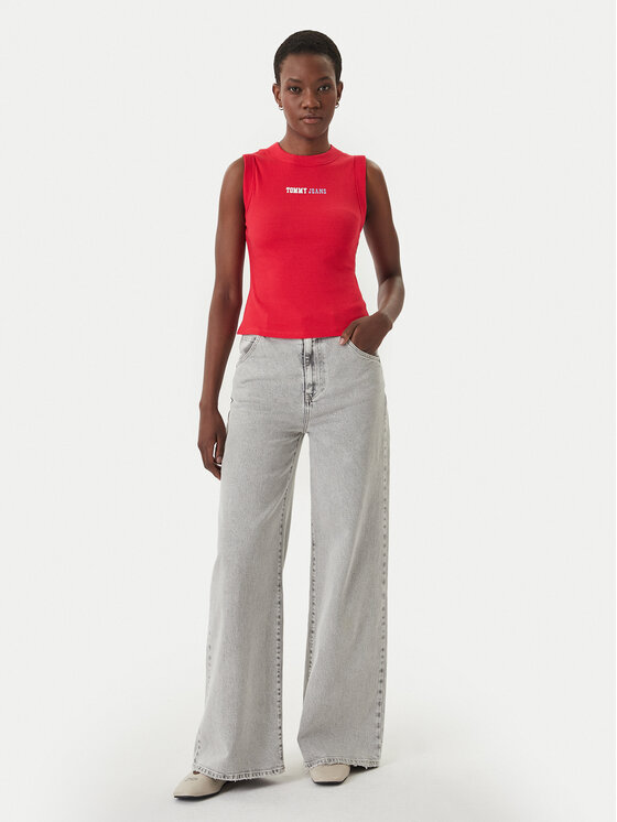 Tommy Jeans Tommy Jeans Top DW0DW22577 Rojo Slim Fit