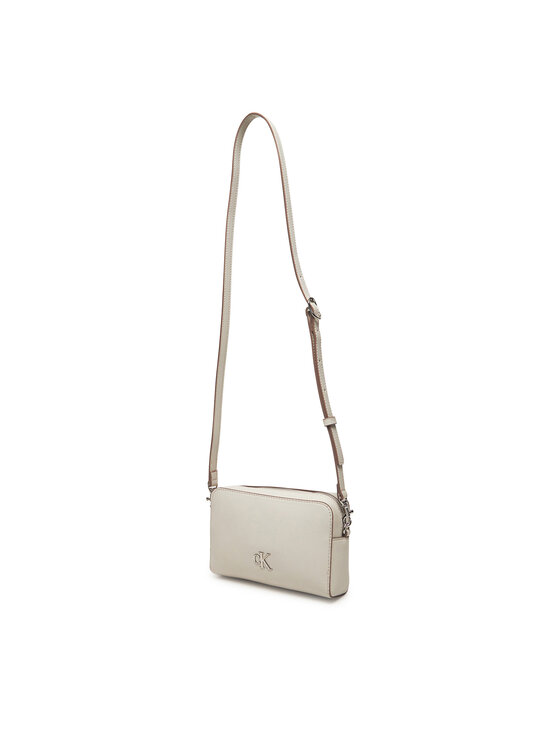 Calvin Klein Jeans Τσάντα Calvin Klein Jeans Minimal Monogram Camera Bag 20 LV04K3162G Κρεμ