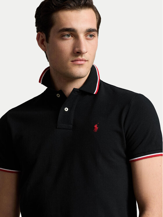 Polo Ralph Lauren Polo Ralph Lauren Поло Ssl 710842621001 Чорний Slim Fit