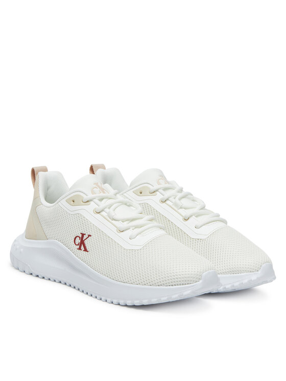 Calvin Klein Jeans Sneakers Calvin Klein Jeans Eva Runner L-Up Mix Mesh Logo Ck YW0YW01851 Alb