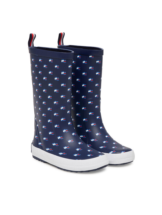 Tommy Hilfiger Kalosze Tommy Hilfiger Rain Boot T3XC-33922-1846 S Granatowy