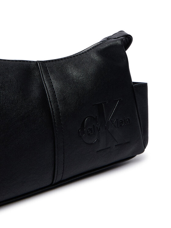 Calvin Klein Rankinė Calvin Klein Pockets Monologo Crossbody LV04F3687G Juoda