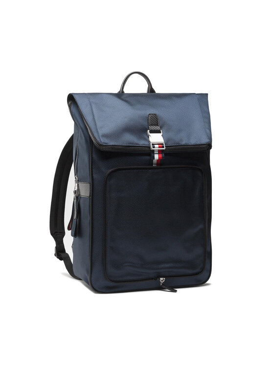 Tommy Hilfiger Rucsac Tommy Hilfiger Elevated Nylon 2 In 1 Backpack AM0AM08104 Bleumarin