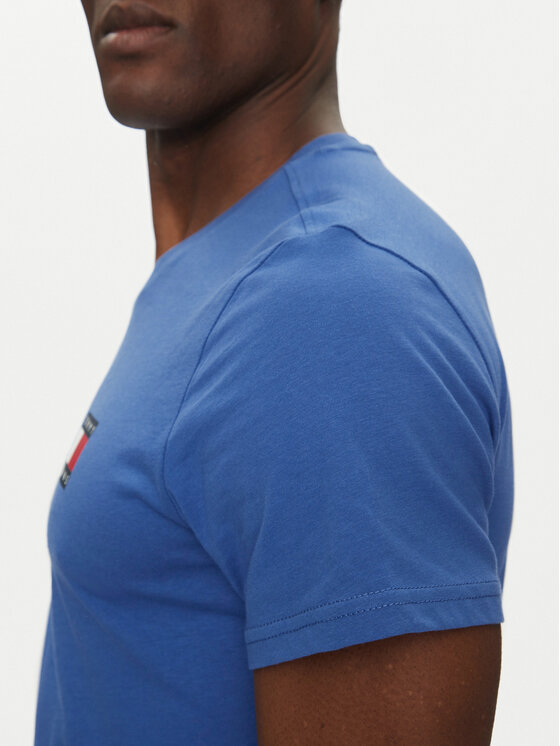 Tommy Jeans Tommy Jeans T-shirt Essential DM0DM20740 Plava Slim Fit