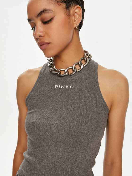 PINKO Pinko Топ Distinto 100822 A22X Сірий Regular Fit