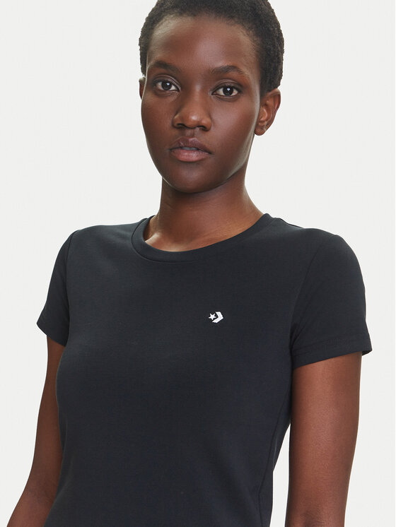 Converse Converse Camiseta 10027252-A02 Negro Slim Fit