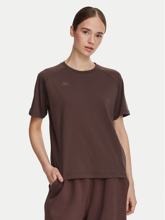 Kappa Kappa Póló 34258QW Barna Regular Fit