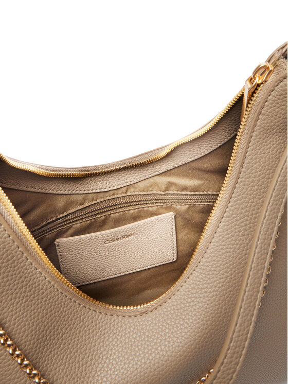 Calvin Klein Bolso Calvin Klein Emblem Hw Pebble Shoulder Bag LV04F3495G Beis