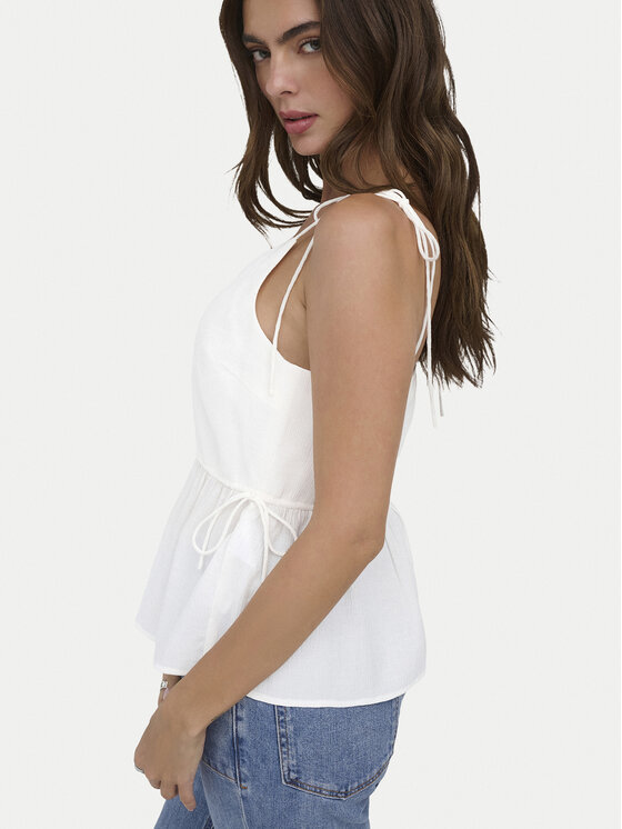 ONLY ONLY Top Nele 15370325 Blanco Regular Fit
