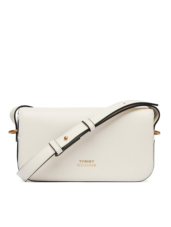 Tommy Hilfiger Torebka Tommy Hilfiger Th Script Flap Crossover AW0AW18399 Biały