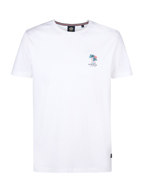 Petrol Industries Petrol Industries Camiseta M-1050-TSR644 Blanco Regular Fit
