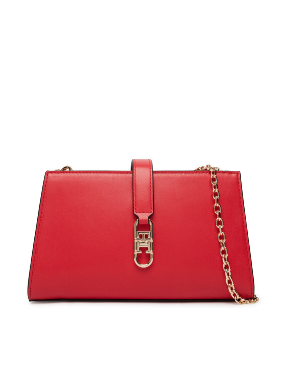 Tommy Hilfiger Ročna torba Tommy Hilfiger Th Libre Chain Crossover AW0AW18614 Rdeča
