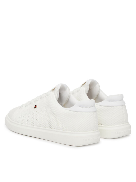 Tommy Hilfiger Sneakersy Tommy Hilfiger Th Icon Light Knit Sneaker FW0FW09401 Biela