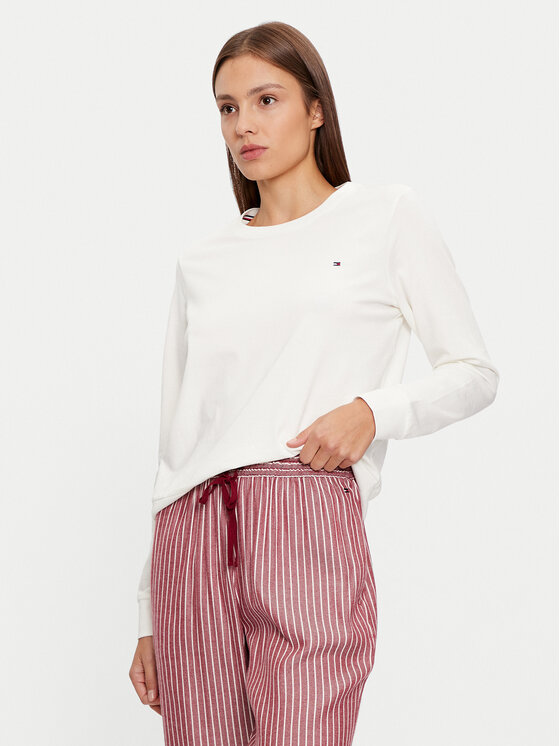 Tommy Hilfiger Tommy Hilfiger Pižama UW0UW04853 Temno rdeča Regular Fit