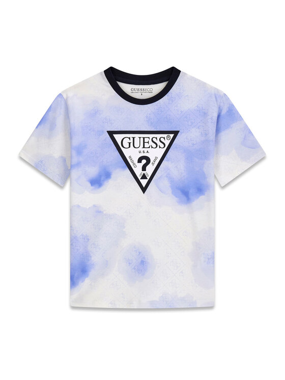 Guess Guess Camiseta L6RI03 K8HM4 Celeste Regular Fit