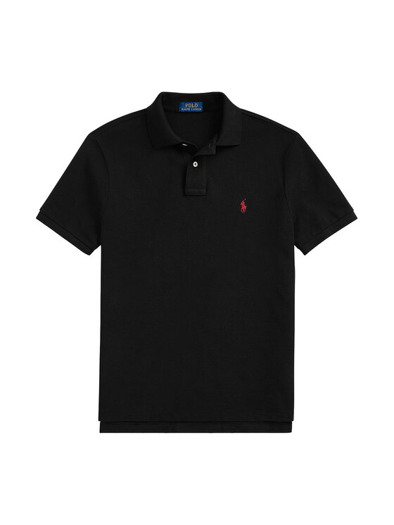 Polo Ralph Lauren Polo Ralph Lauren Поло Core Replen 710782592 Чорний Custom Slim Fit