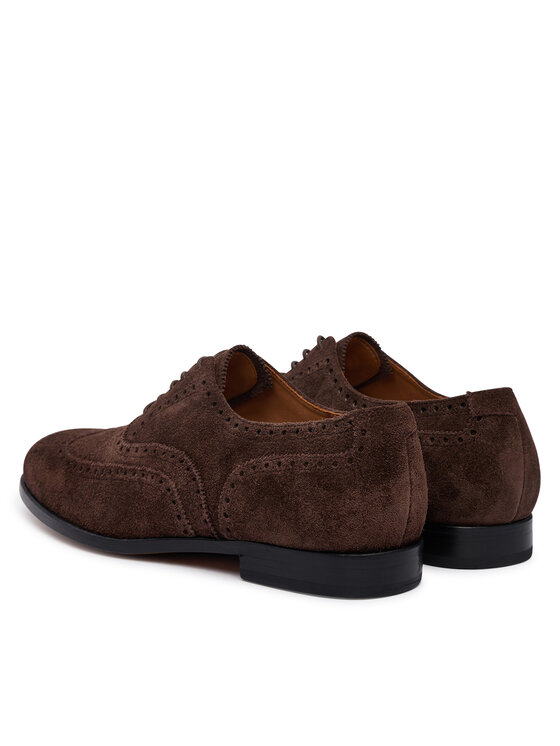 Polo Ralph Lauren Pantofi Polo Ralph Lauren Owen Wingtip 811P15884001 Maro închis
