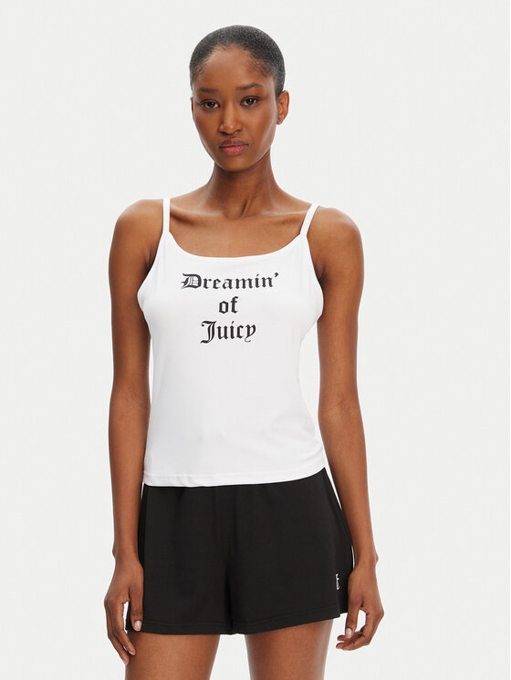 Juicy Couture Juicy Couture Top Dream Of Vest JCLCT125505 Bijela Slim Fit